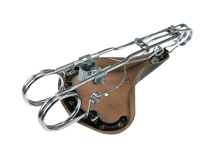 Sattel Tomos mit Runde Sattelrohr Tabor Heavy Duty Schwarz