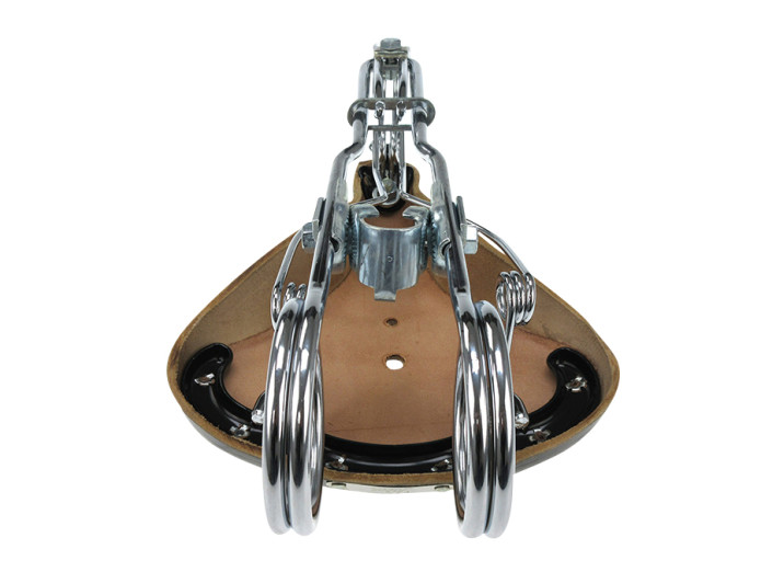 Sattel Tomos mit Runde Sattelrohr Tabor Heavy Duty Schwarz