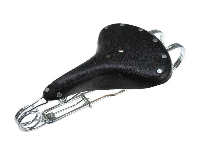 Sattel Tomos mit Runde Sattelrohr Tabor Heavy Duty Schwarz