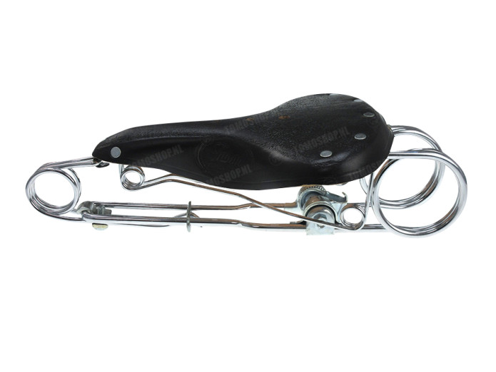 Saddle Tomos with round seat post Tabor heavy duty black