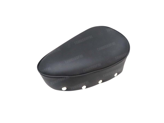 Sattel Tomos mit Runde Sattelrohr Oldtimer Modell Schwarz mit Knöpfen