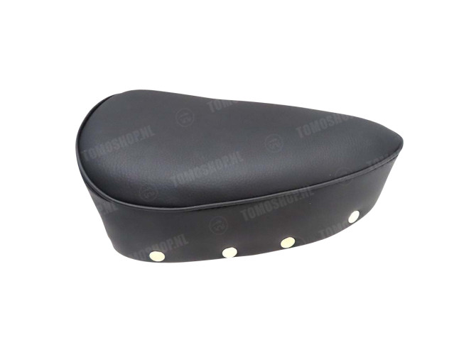 Saddle round seat post oldtimer model black chrome buttons main