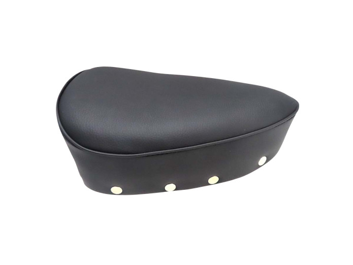 Sattel Tomos mit Runde Sattelrohr Oldtimer Modell Schwarz mit Knöpfen