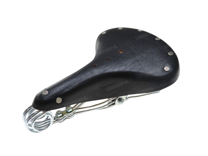Zadel Tomos met ronde zadelpen Tabor Classic 240 zwart