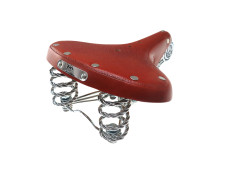 Sattel Tomos mit Runde Sattelrohr Tabor Classic 240 Cognac