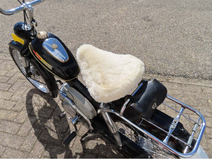 Satteldecke Schafsfell Tomos A3 A35 2L 3L Bategu Beige