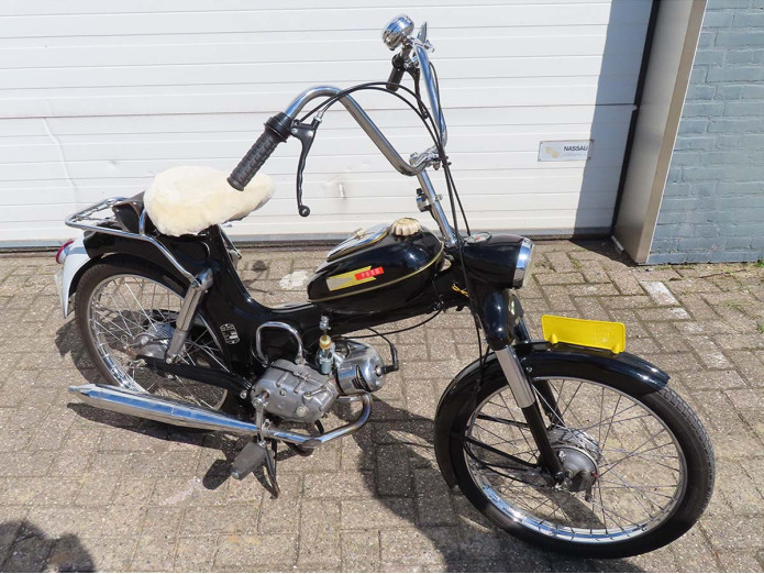 Zadeldek schapenvacht Tomos A3 A35 2L 3L Bategu beige