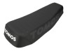 Zadel buddyseat Tomos A3 / A35 lang custom met gestanst logo zwart 