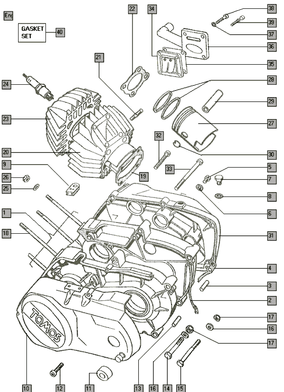 tomos OEM special countersunk / stepped m6 washer