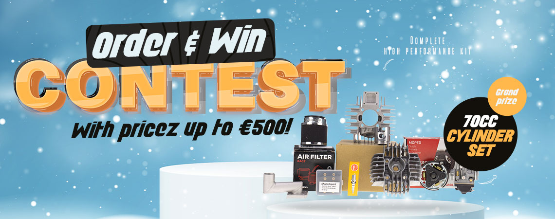 December = giveaway month up to € 500,-!